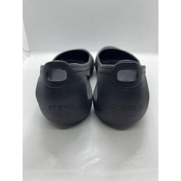 Crocs Kadee Ballet Flats Women's Black Slip Resistant Slip On Shoes 200941 Sz 9 - Picture 3 of 6